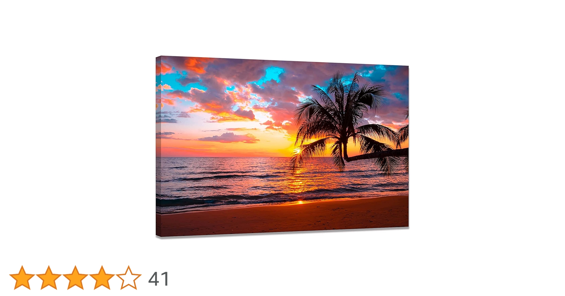 Amazon.co.jp: 海 アートパネル ポスター ビーチ 絵画 夕日 風景